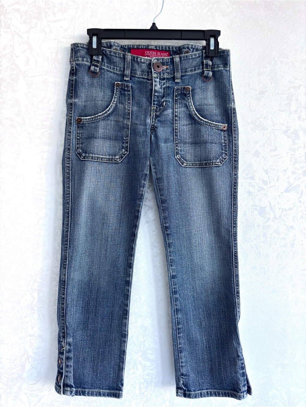 Guess vintage low-rise Straight Leg cropped jeans Size 28